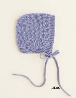 Hvid - Bonnet dolly S (1-3M) Lila