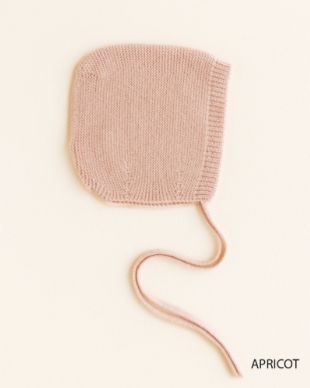 Hvid - Bonnet newborn Apricot