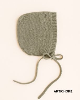 Hvid - Bonnet dolly M (4-12M) Artichoke