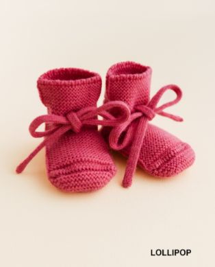 Hvid - booties 0-9 months: Lollipop