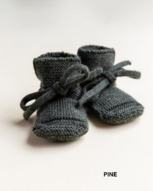 Hvid - booties 0-9 months: Pine