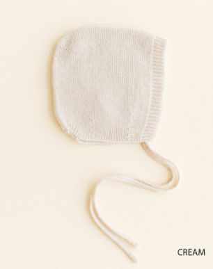 Hvid - Bonnet dolly M (4-12M) Cream