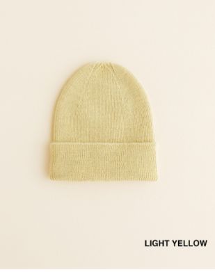 Hvid - Beanie fonzie (0-6m) Yellow