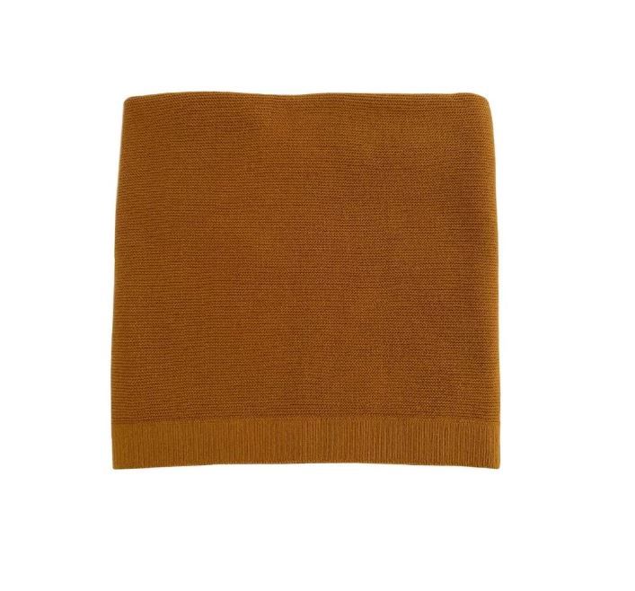 Hvid blanket deedee - caramel