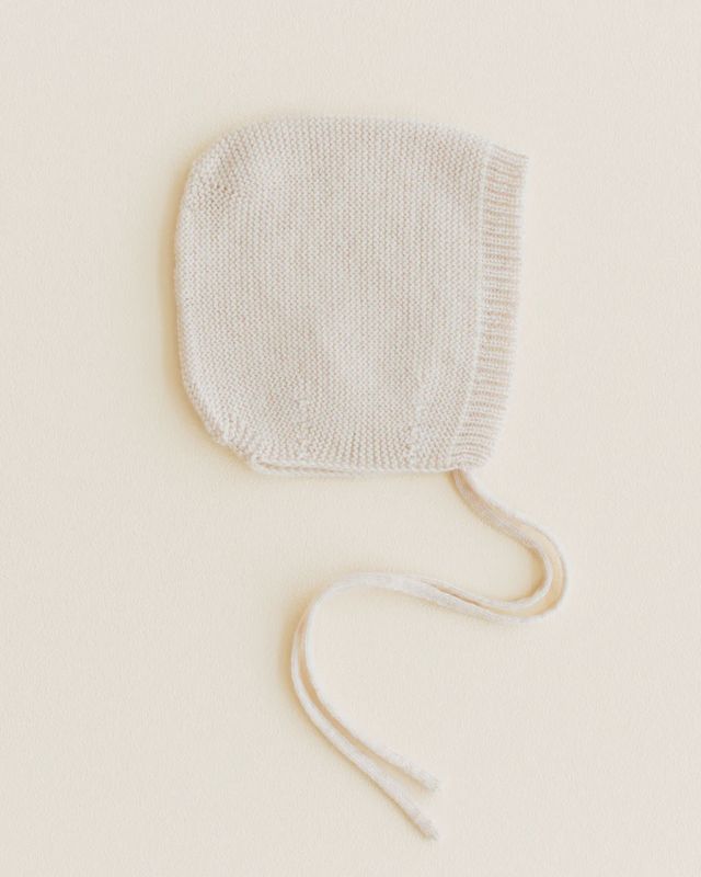 Hvid - Bonnet dolly S (1-3M) Cream