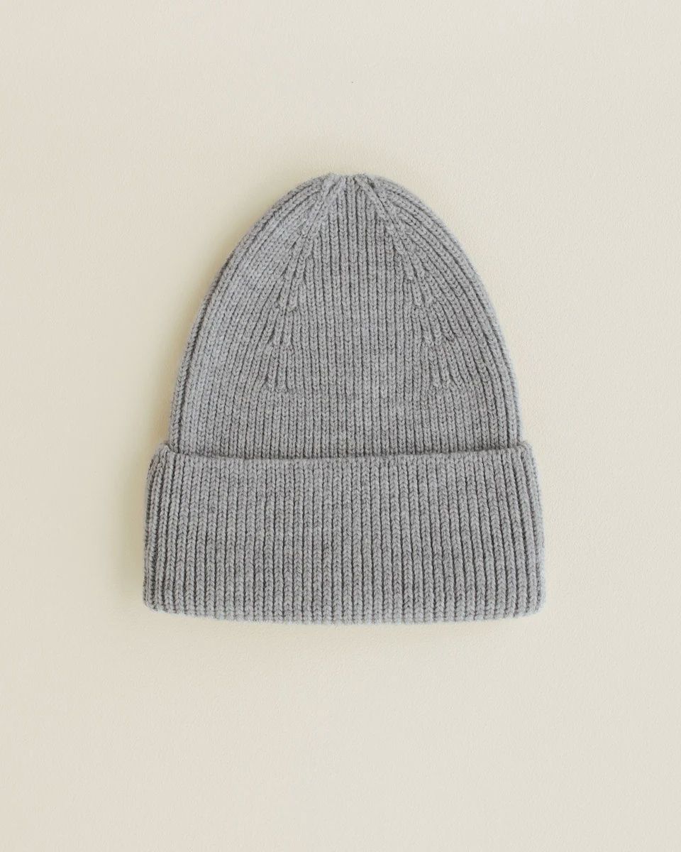 Hvid - Beanie fonzie (0-6m) Grey