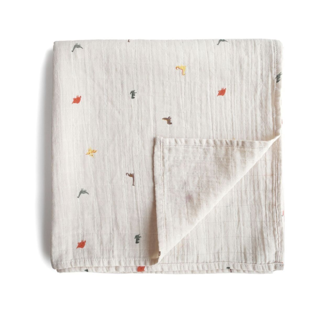 Mushie muslin swaddle - Dino