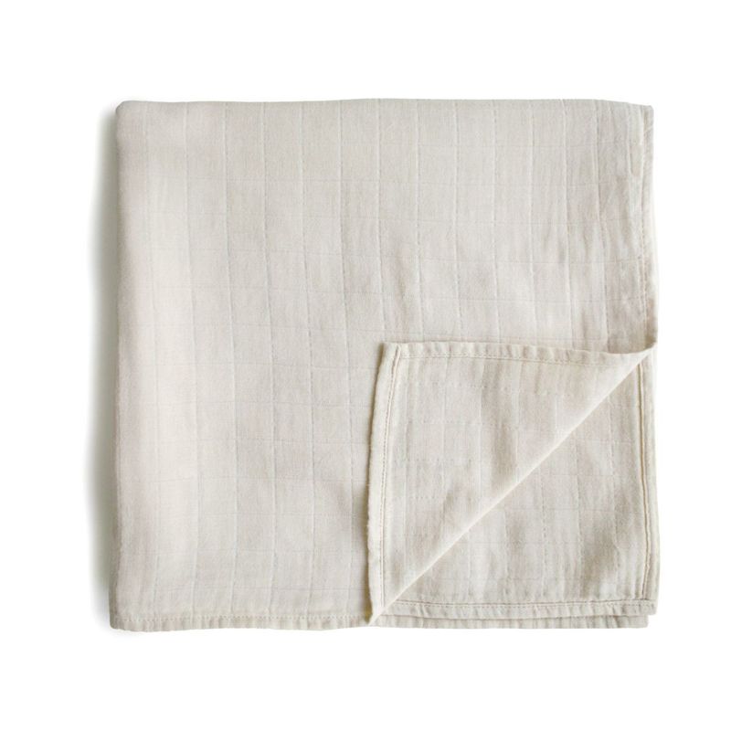 Mushie muslin swaddle - Fog