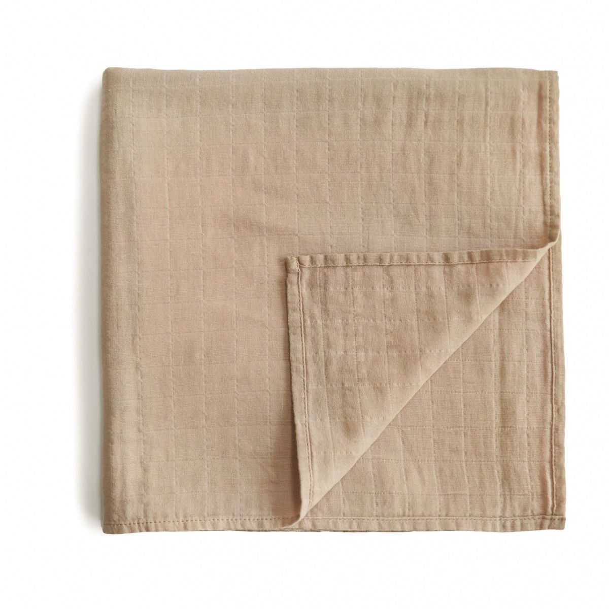Mushie muslin swaddle - Pale taupe