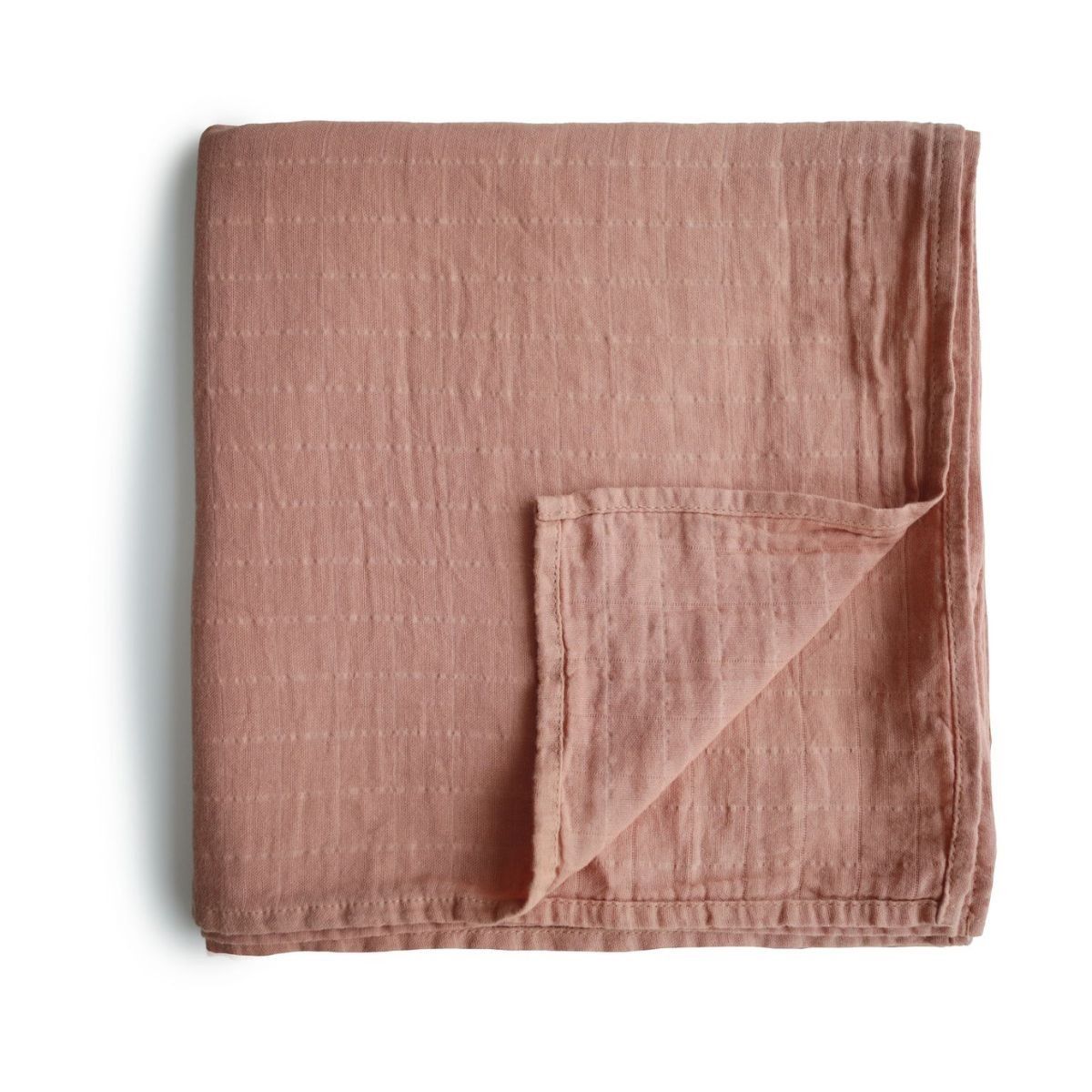 Mushie muslin swaddle - Tawny birch