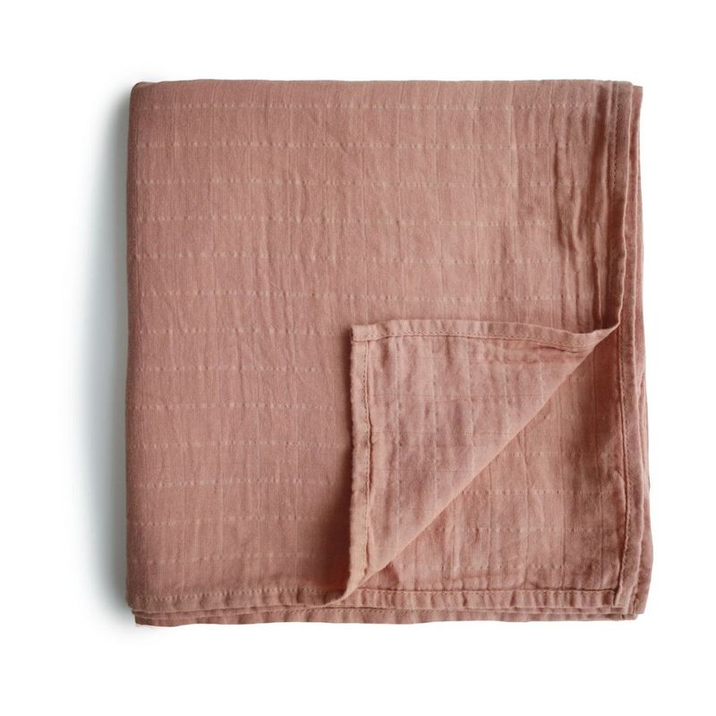 Mushie muslin swaddle - Tawny birch