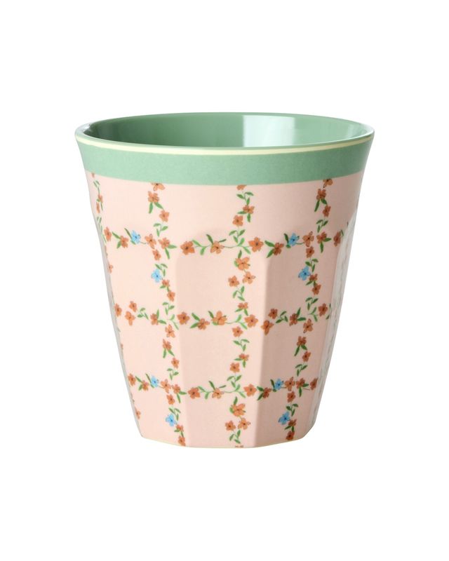 Rice beker checkered stencil - 250 ml