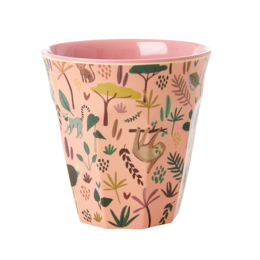 Rice beker all over jungle animals - 250 ml
