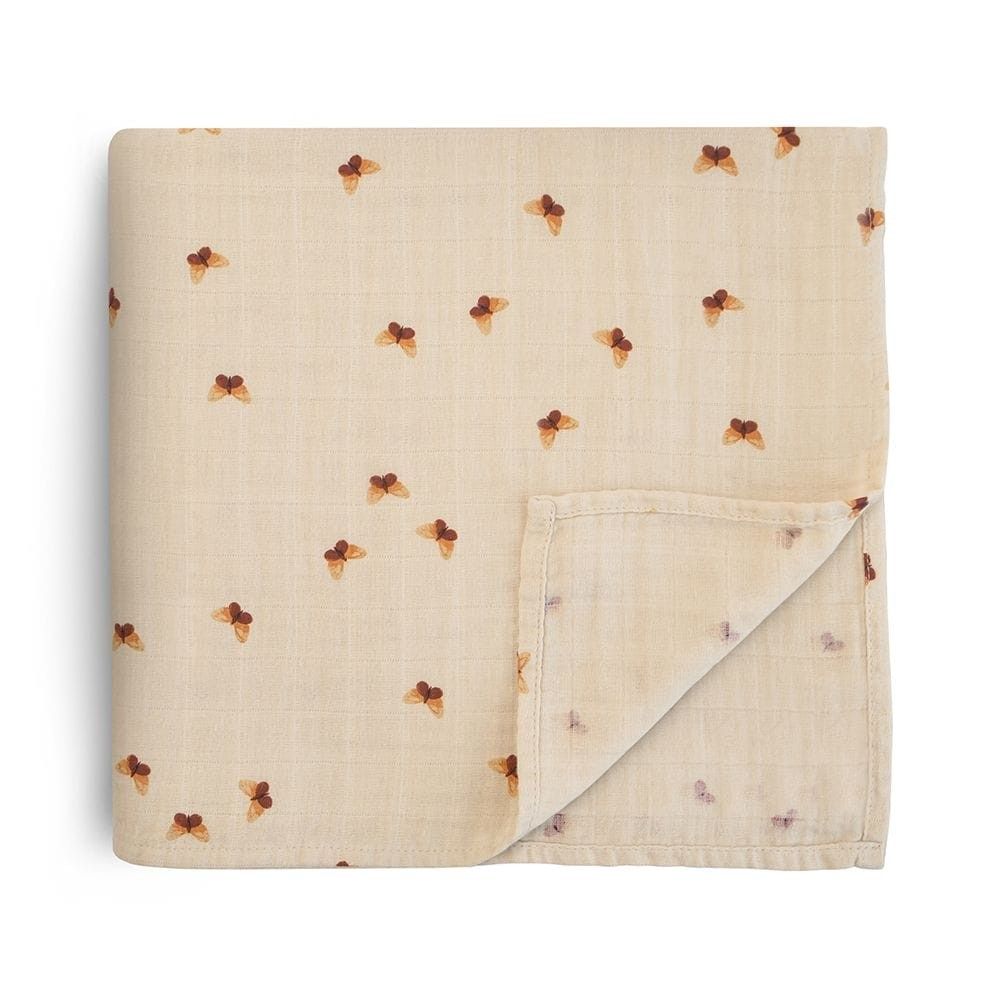 Mushie muslin swaddle - Butterflies