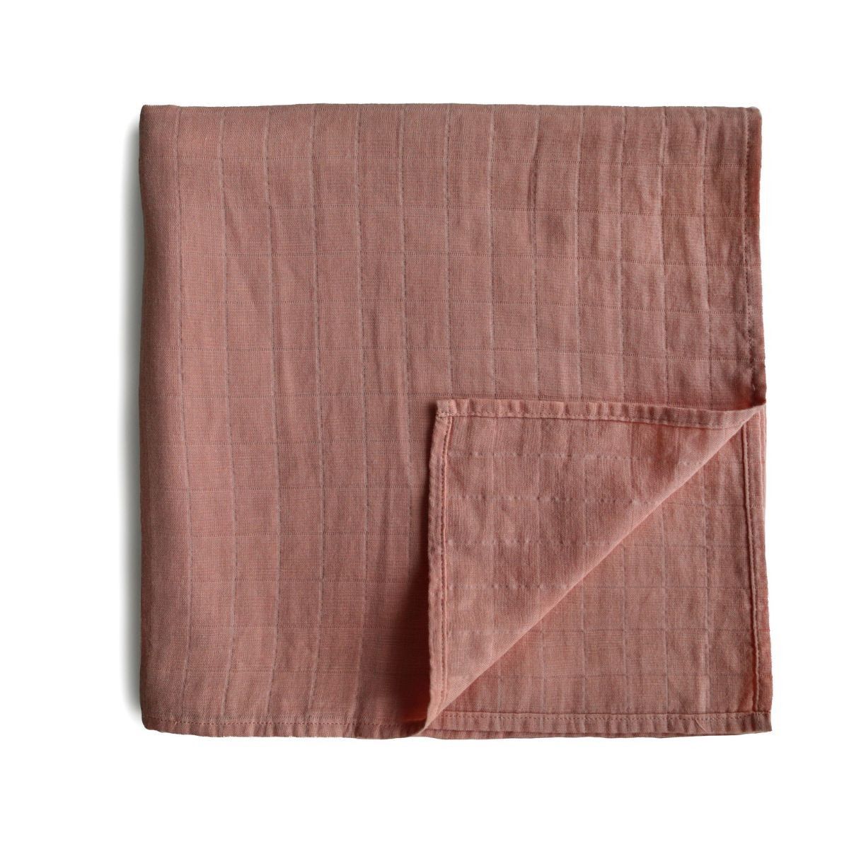 Mushie muslin swaddle - Cedar