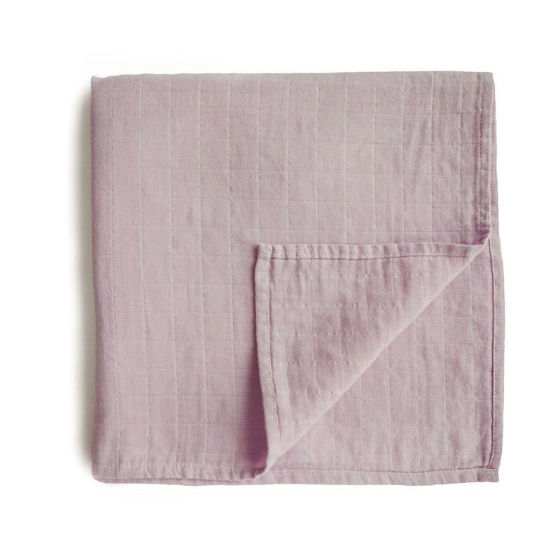 Mushie muslin swaddle - Soft mauve