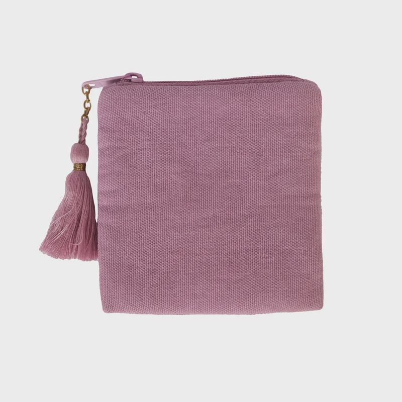 Vierkante portemonnee smiley pink