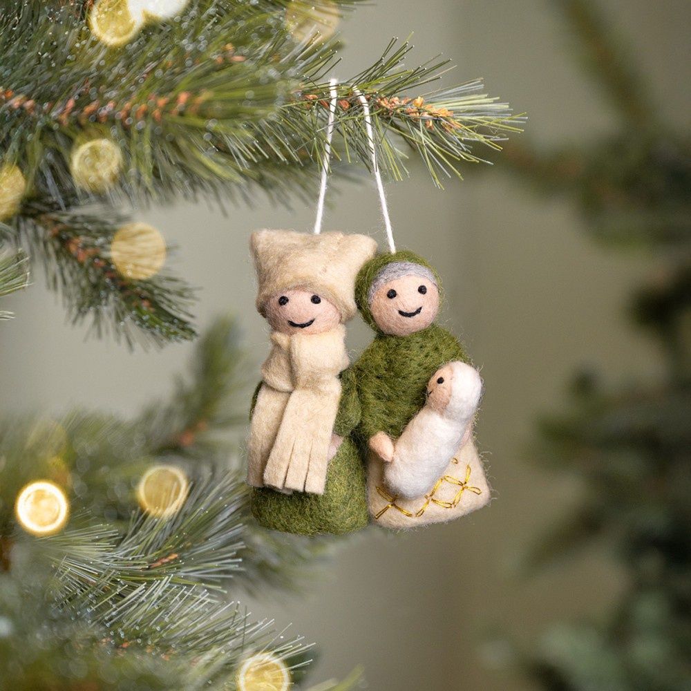 Hanger Jozef &amp; Maria mistletoe groen-creme