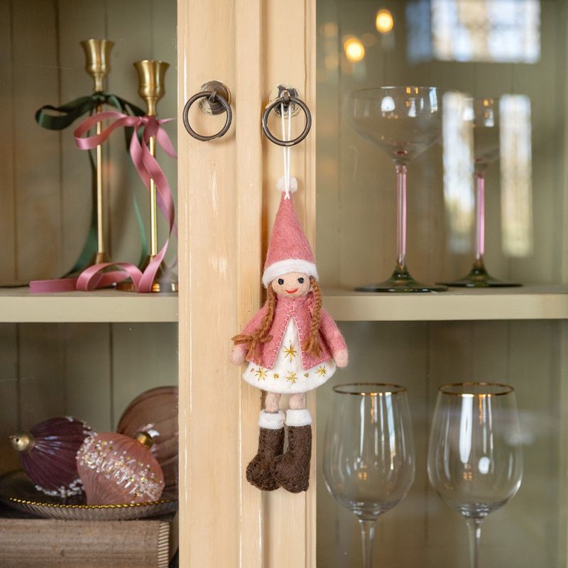 Meisje mistletoe dreams oudroze