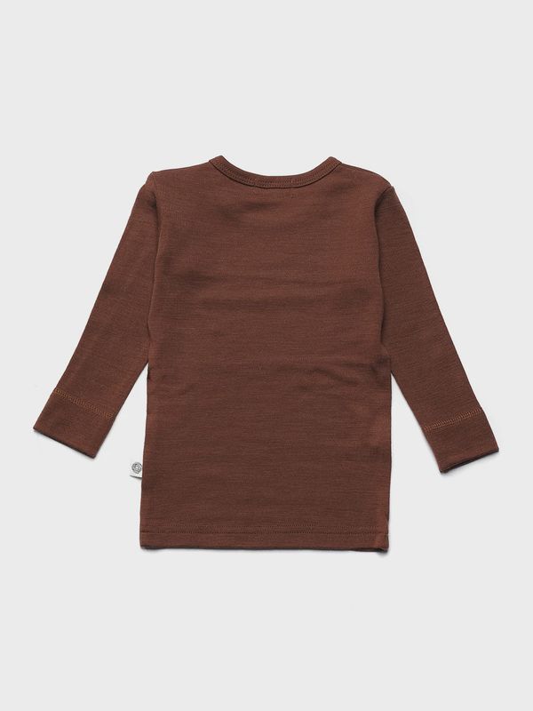 Wollen baby- kindertrui - Merinowol - Cinnamon