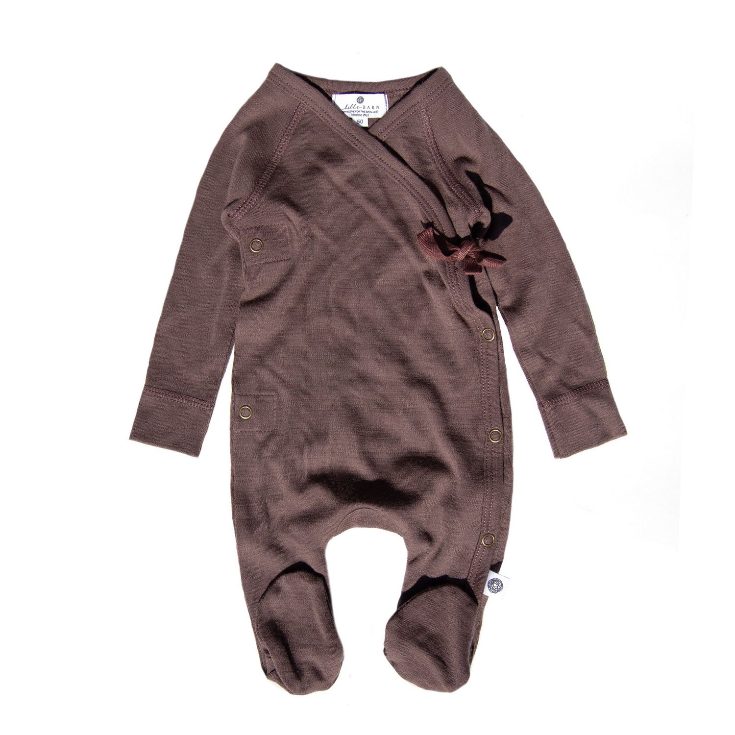 Wollen boxpakje / kruippakje – merino wol - Peppercorn