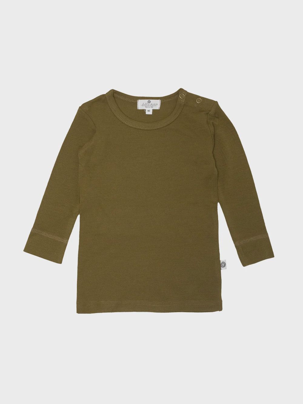 Wollen baby- kindertrui - Merinowol - Fir Green