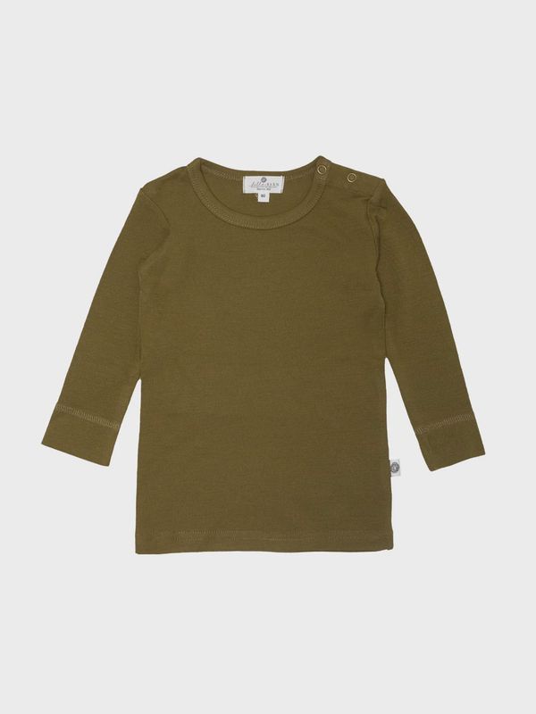 Wollen baby- kindertrui - Merinowol - Fir Green