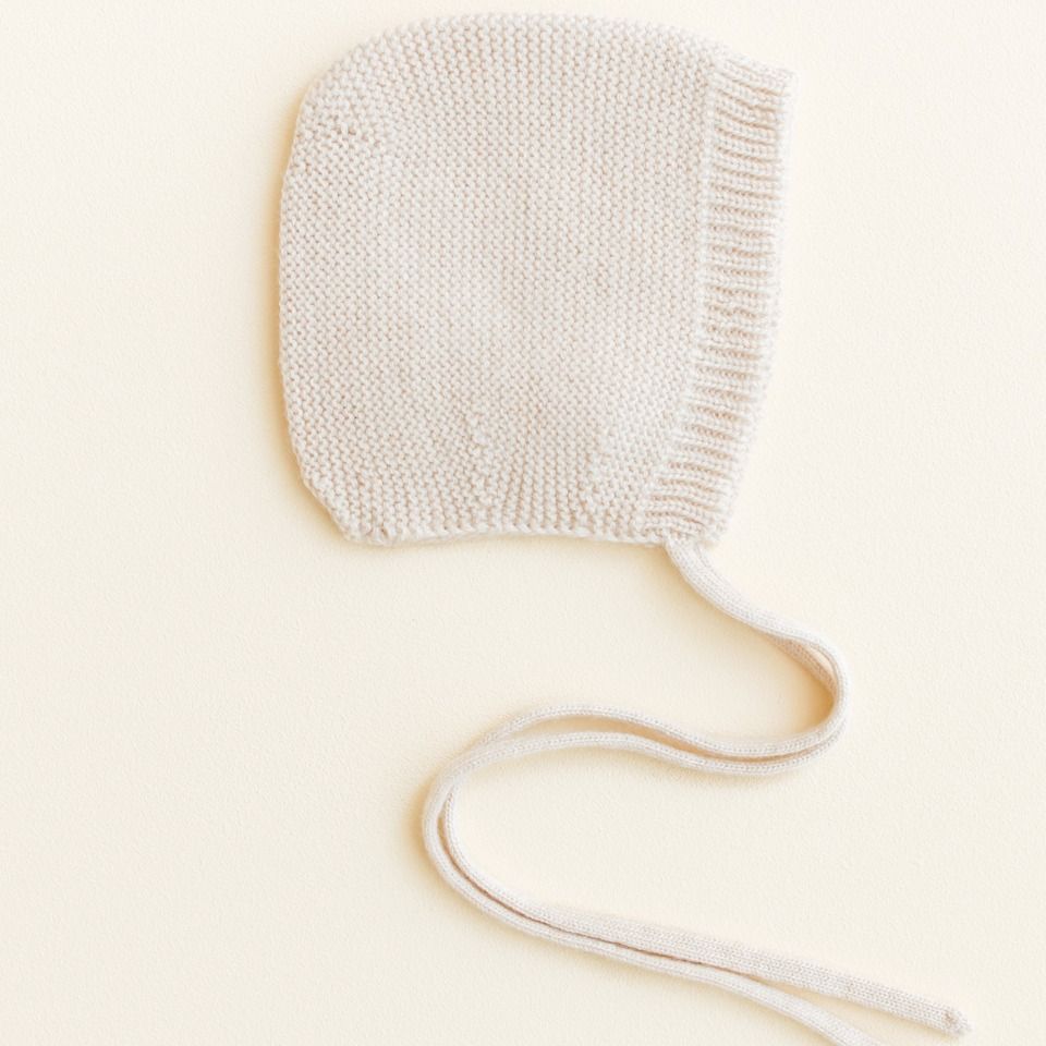 Hvid - bonnet dolly cream