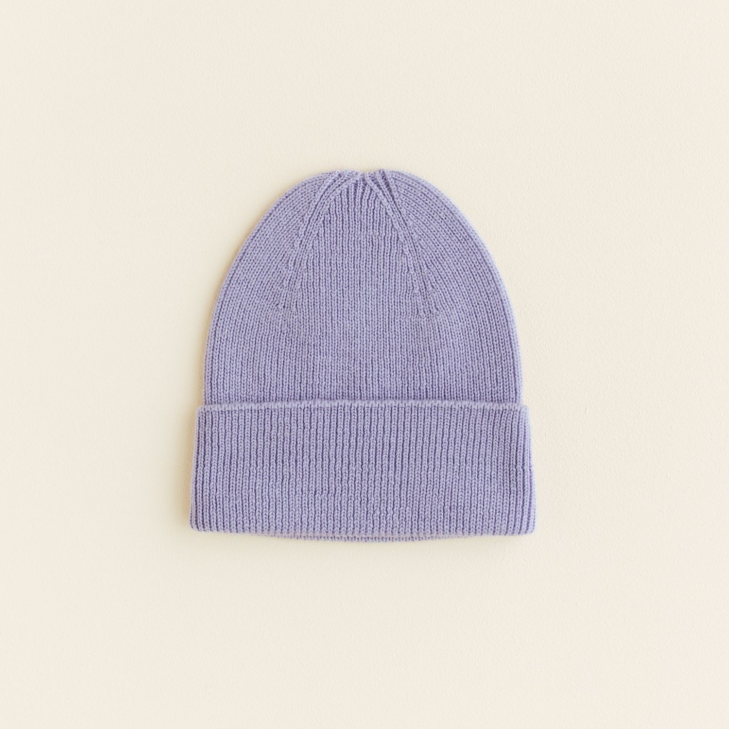 Hvid - beanie fonzie newborn lilac