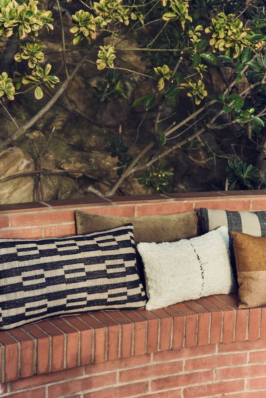 Cushion, natural monochrome