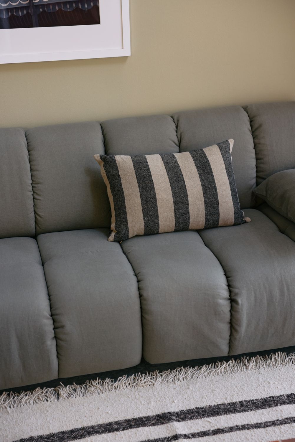 Cushion, bayside linen