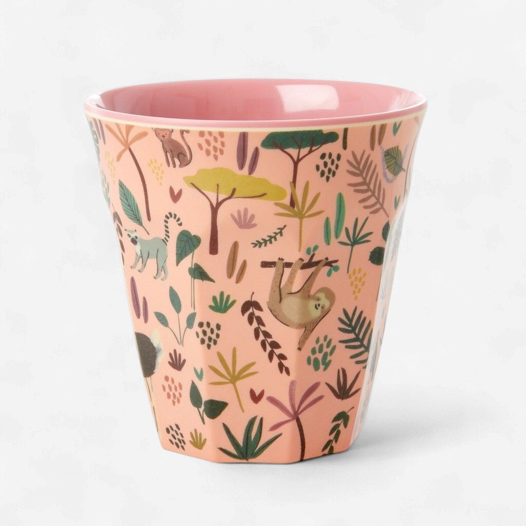 Rice beker all over jungle animals - 250 ml