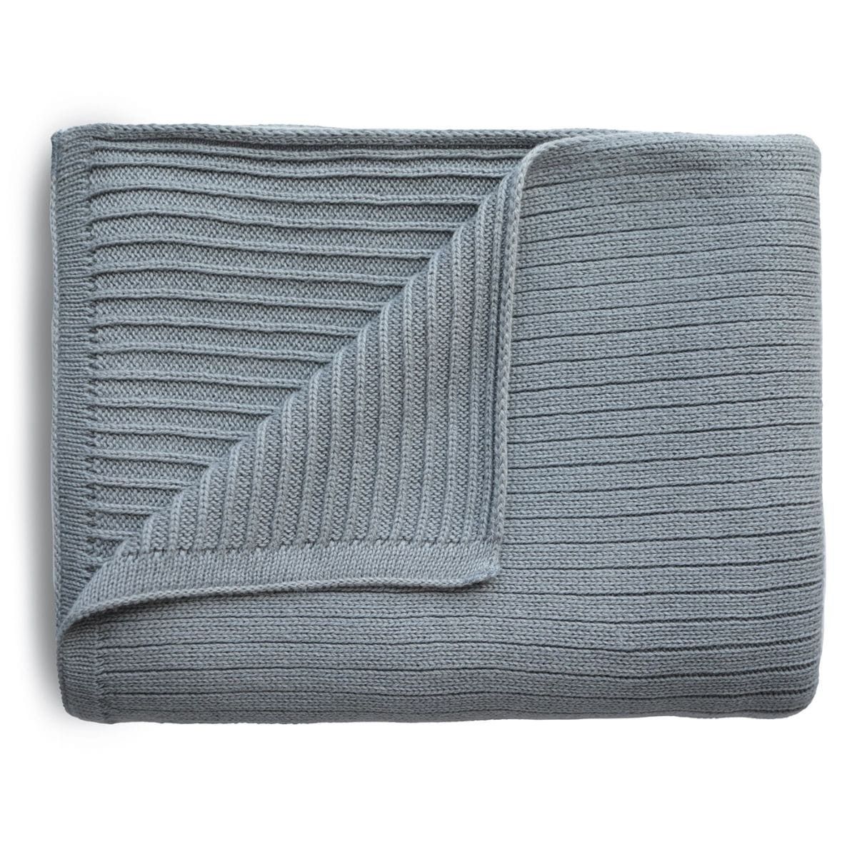 Mushie blanket ribbed - smoke