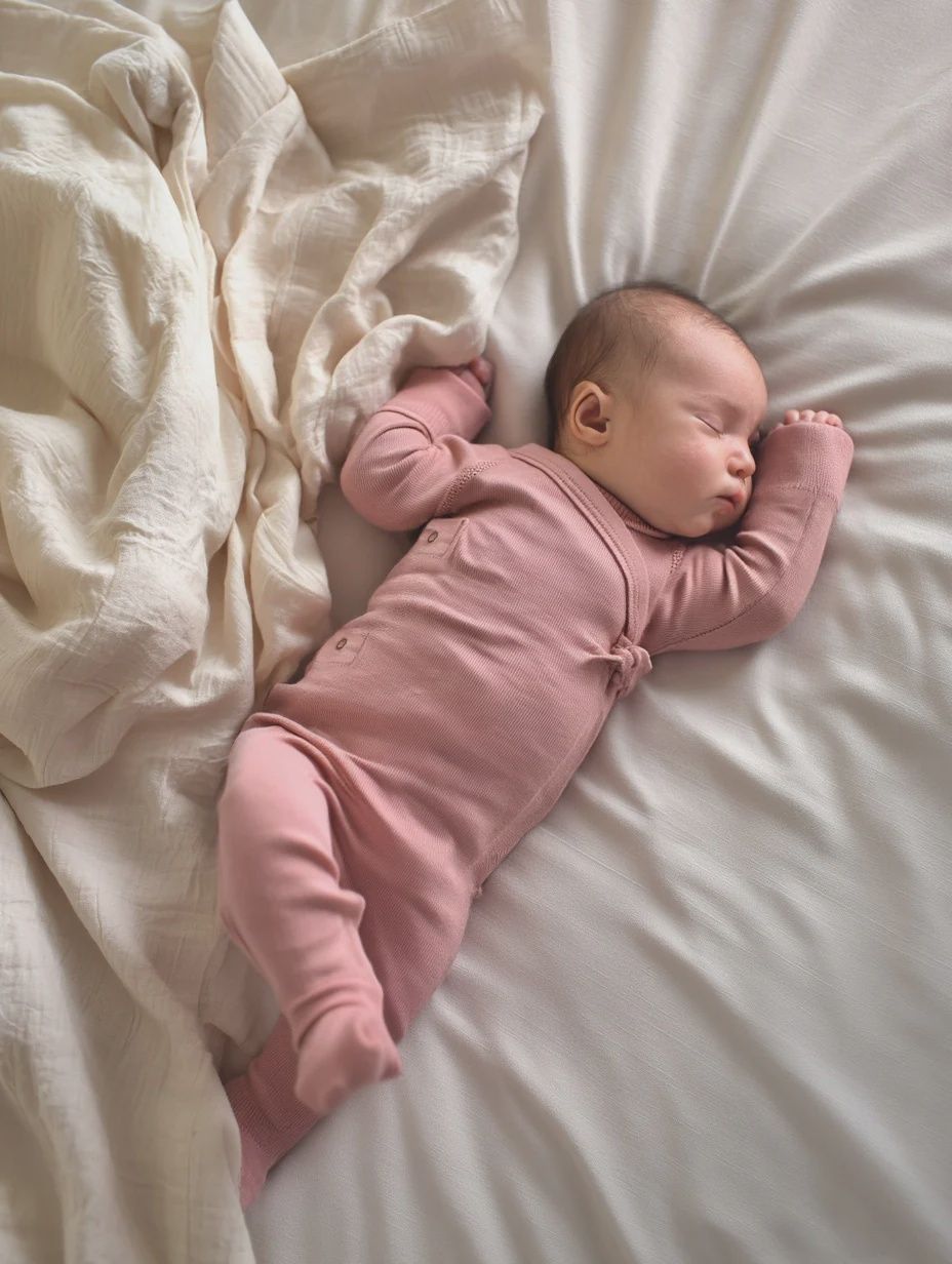 Wollen boxpakje / kruippakje – Merinowol - Misty Rose