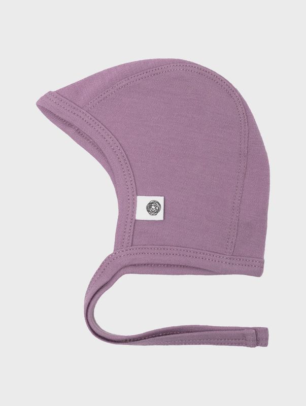 Baby wollen strikmuts – Merinowol - Lavender Mist