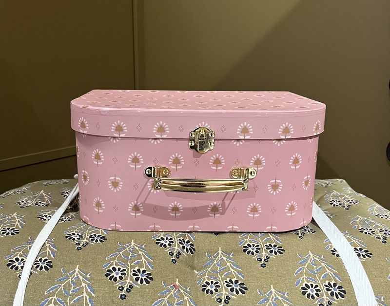 Koffer *roze 30x14x22cm