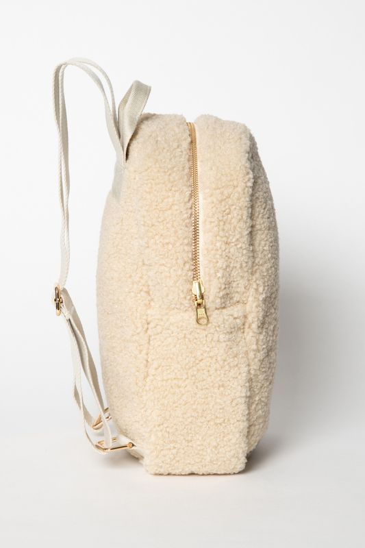 Teddy Mini Backpack - Ecru