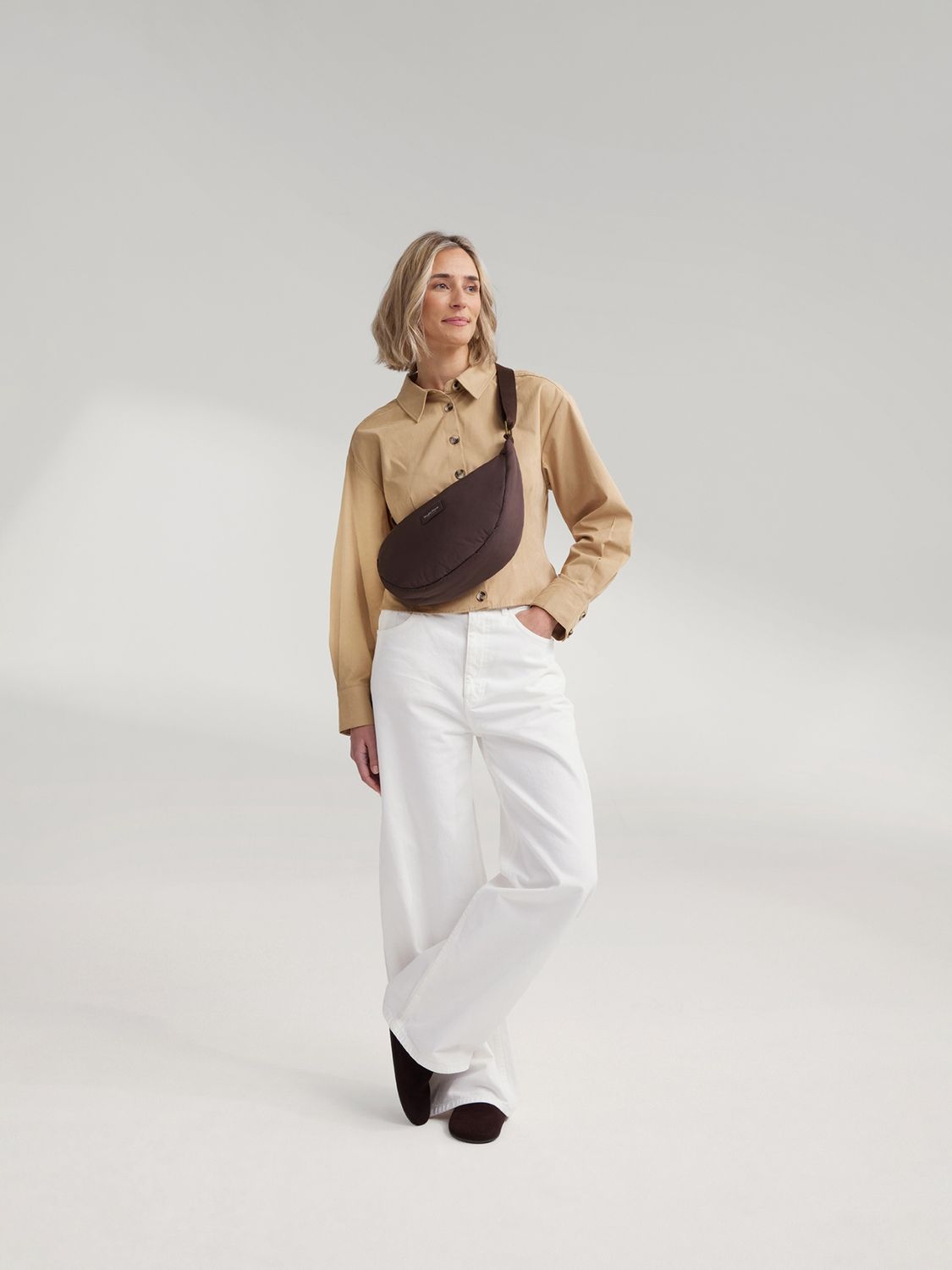 Puffy Adult Fanny Pack - Brown