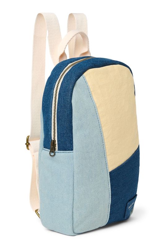 Patchwork Mini Backpack - Denim