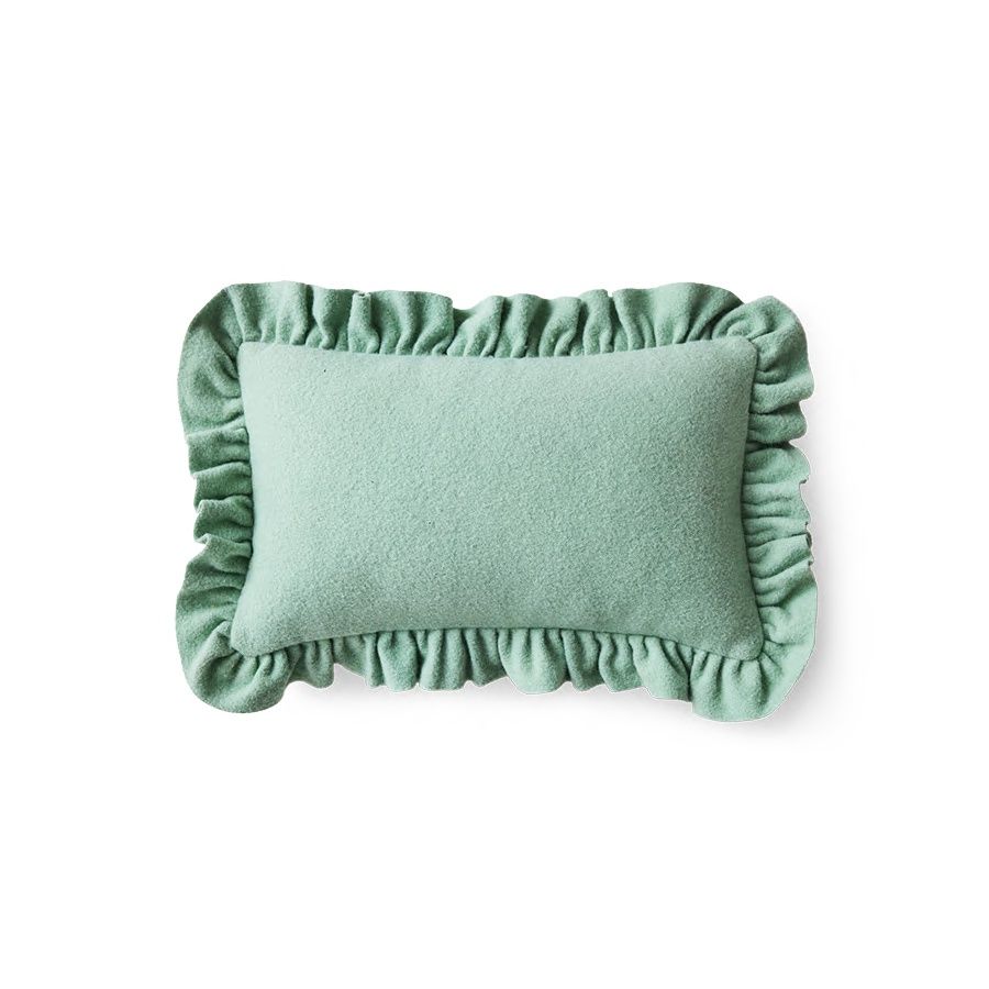 Felt cushion, mint
