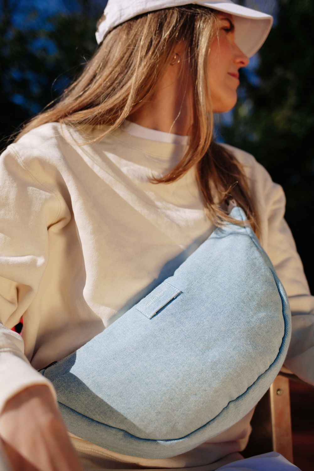 Denim Adult Fanny Pack - Blue