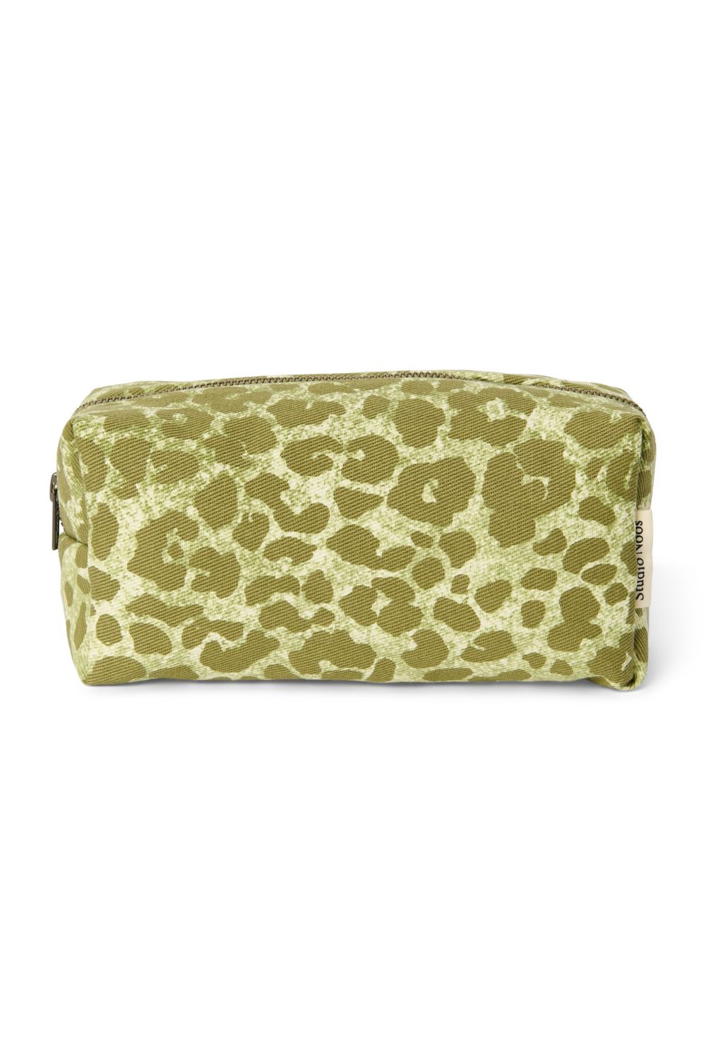 Cotton Pouch - Green Leopard