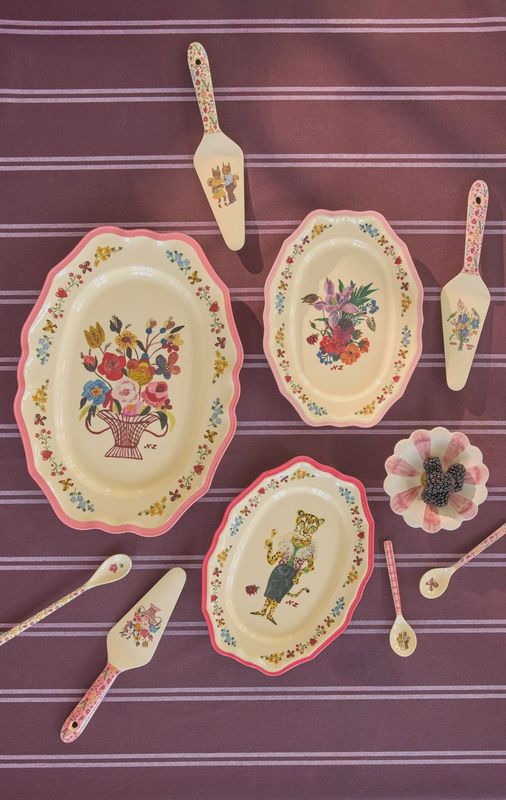 Rice serveerbord pink Nathalie Lété Print
