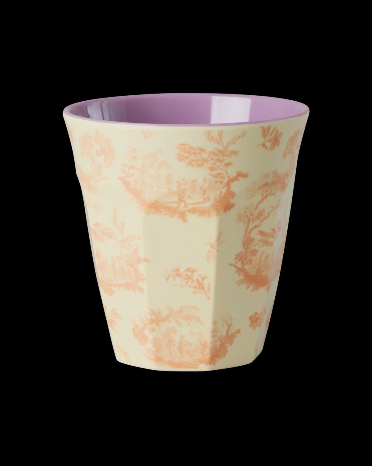Melamine Cup with Toile de rice Print -  Medium - 250 ml
