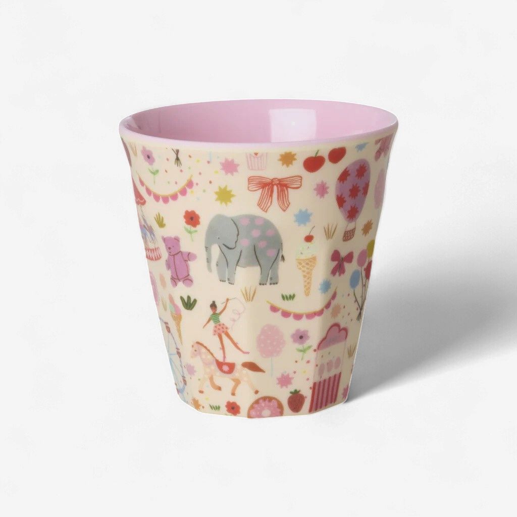 Rice kinderbeker pink fun fair - 160 ml