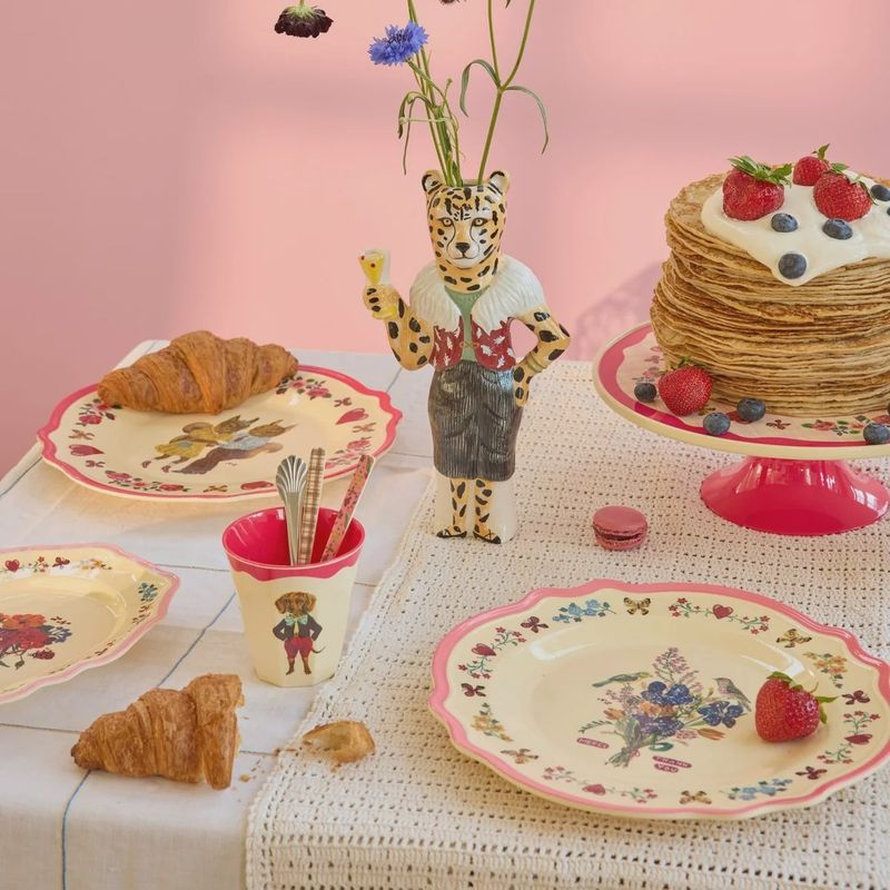 Rice dinerbord neon pink Nathalie Lété