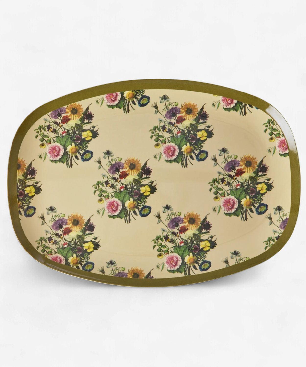 Rice rechthoekig bord retro bouquet