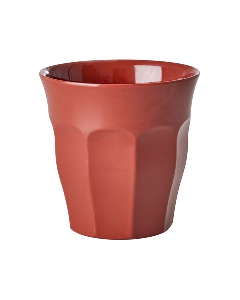 rice beker solid, kleur: rood