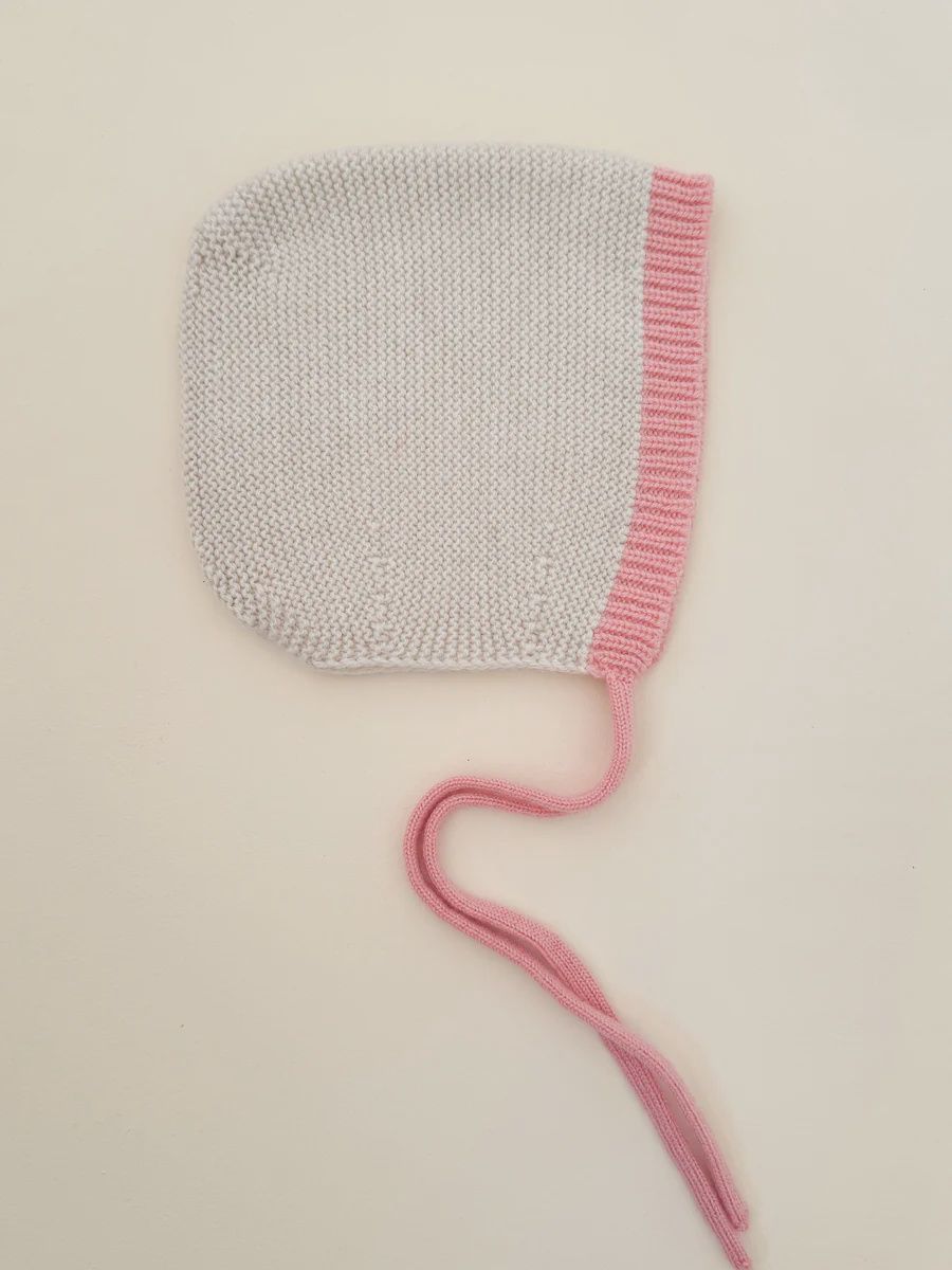 Hvid - Bonnet dolly S (1-3m) cream/bubblegum