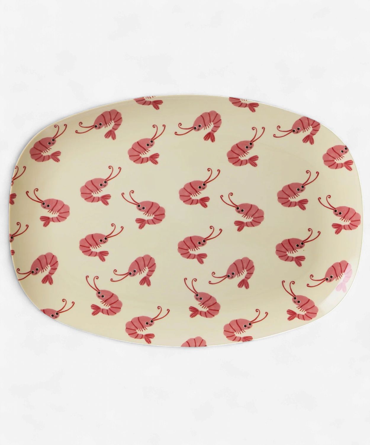 Rice rechthoekig bord shrimp